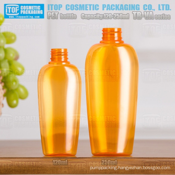 TB-VA Series 120ml and 250ml beautiful colorful universal neck size high quality hot-selling oval pet bottle blowing